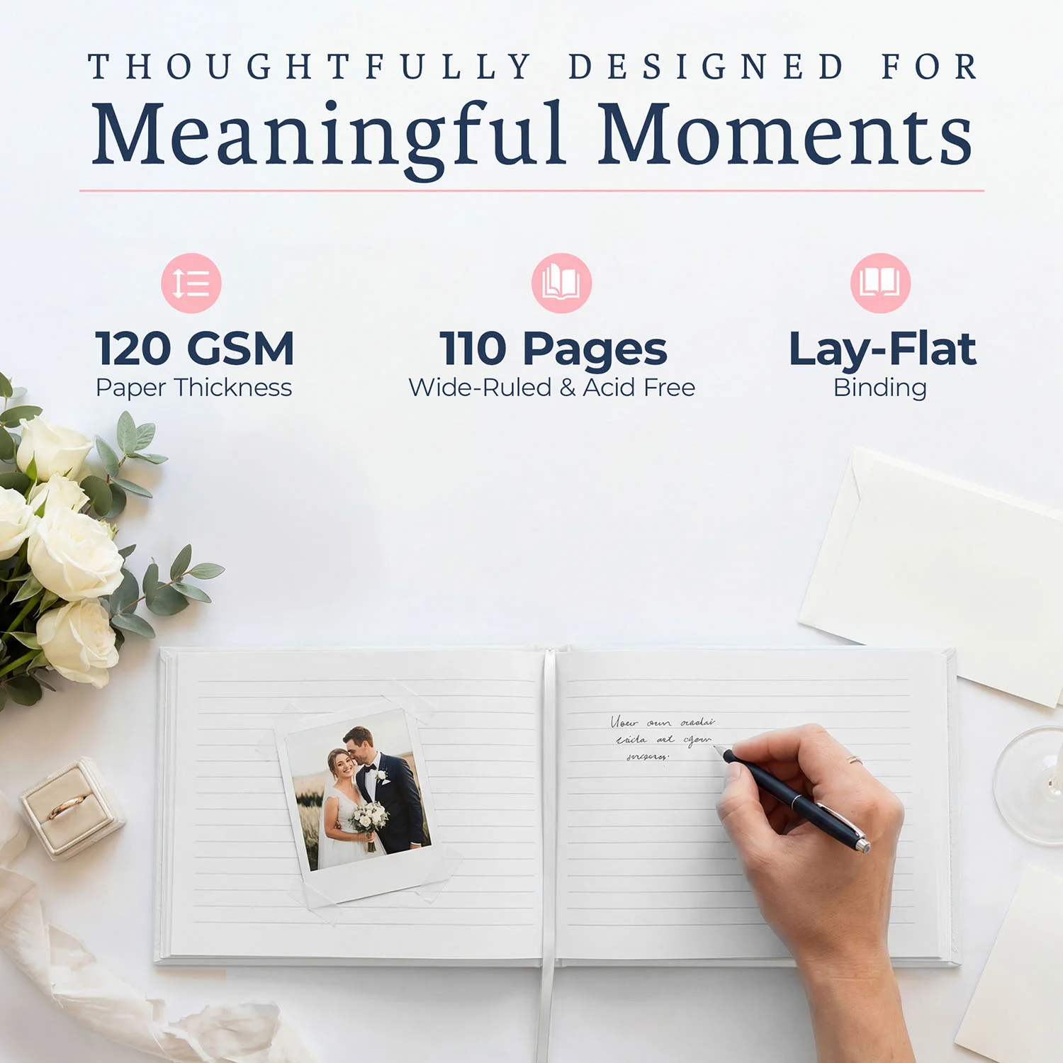 All Occasion Guestbook - White